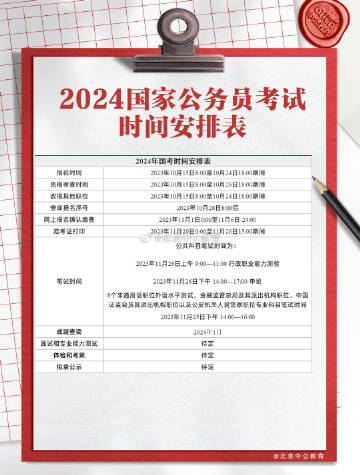 关于公务员考试报名时间的探讨，预测与分析（针对2024年）