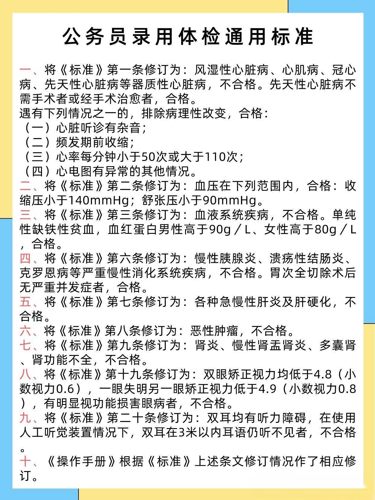 男性公务员体检项目全面解析