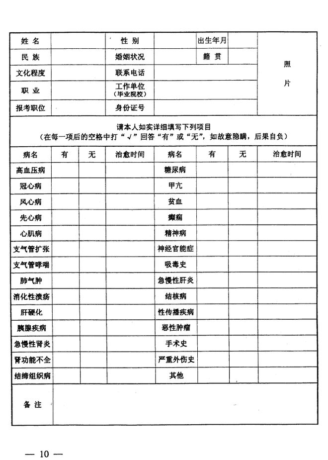 关于公务员体检表2024正式版，细节解读及其重要性