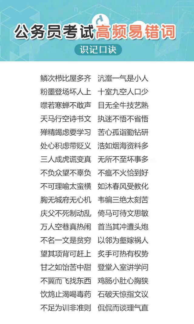 公务员考试常考词汇解析与备考指南