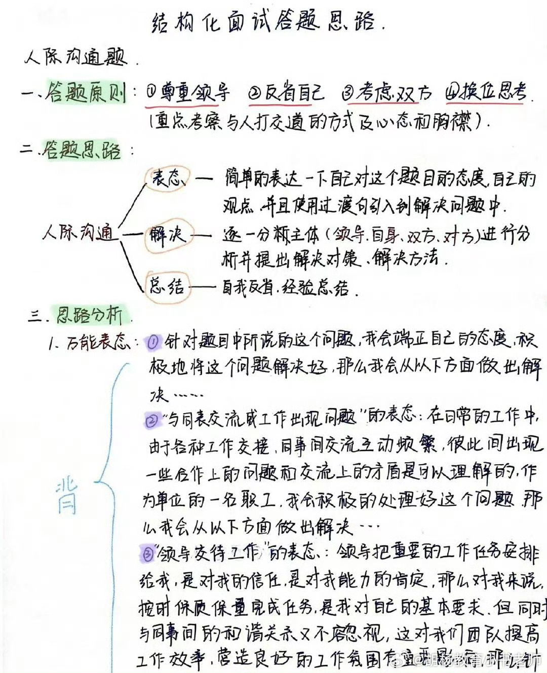 结构化面试必背题目详解及答案解析指南