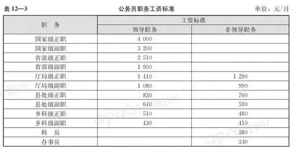 公务员级别与职务档次对照表全面解析