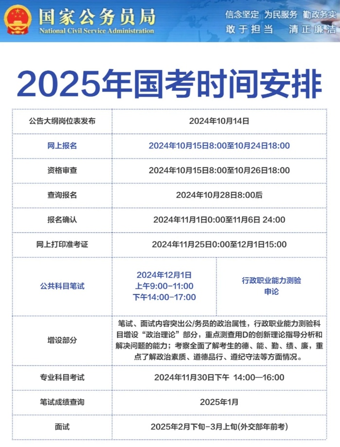 揭秘2024年公务员考试时间表，掌握考试日程安排