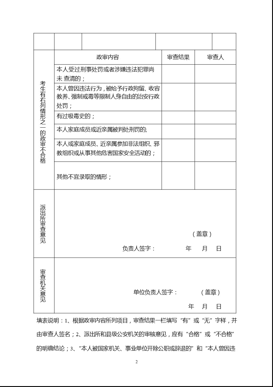 详细解读，如何正确填写2021年公务员政审表