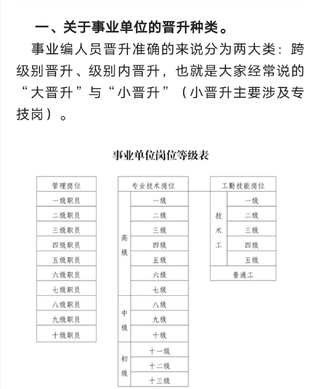 公务员职级级别概览表（最新2023版）