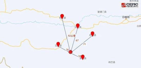 定日县震中周边五年内的地震活动分析报告，共记录到29次三级以上地震事件分析