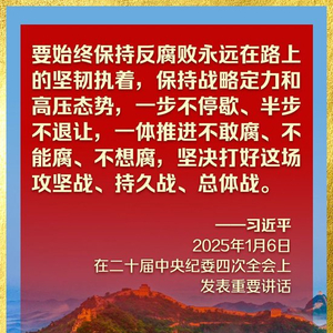 反腐败斗争，坚定决心，持续推进，寸步不让