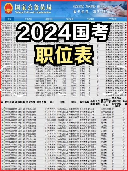 国考调剂岗位表2024深度解读与解析