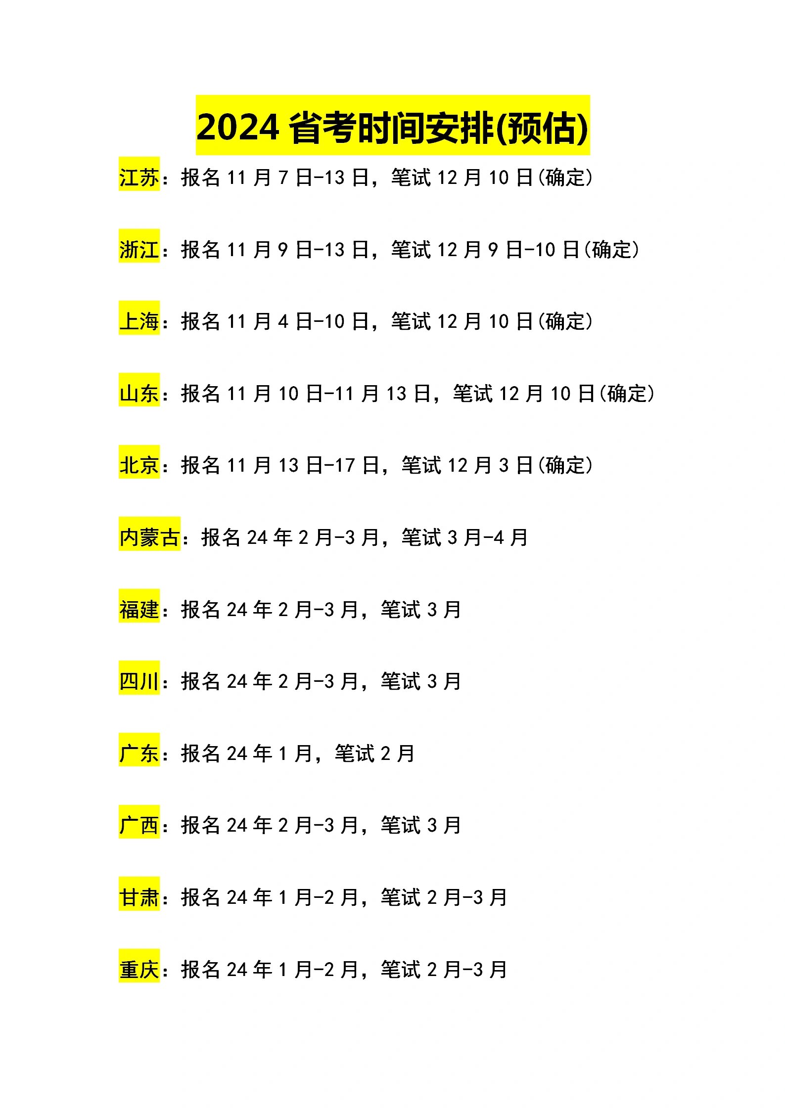 2024年公务员考试时间解析，省考深度探讨